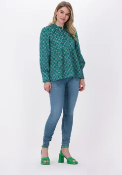 groene dea kudibal blouses beatrice ns (co) - tunic with volume sleeves