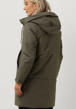 groene elvine gewatteerde jas tiril