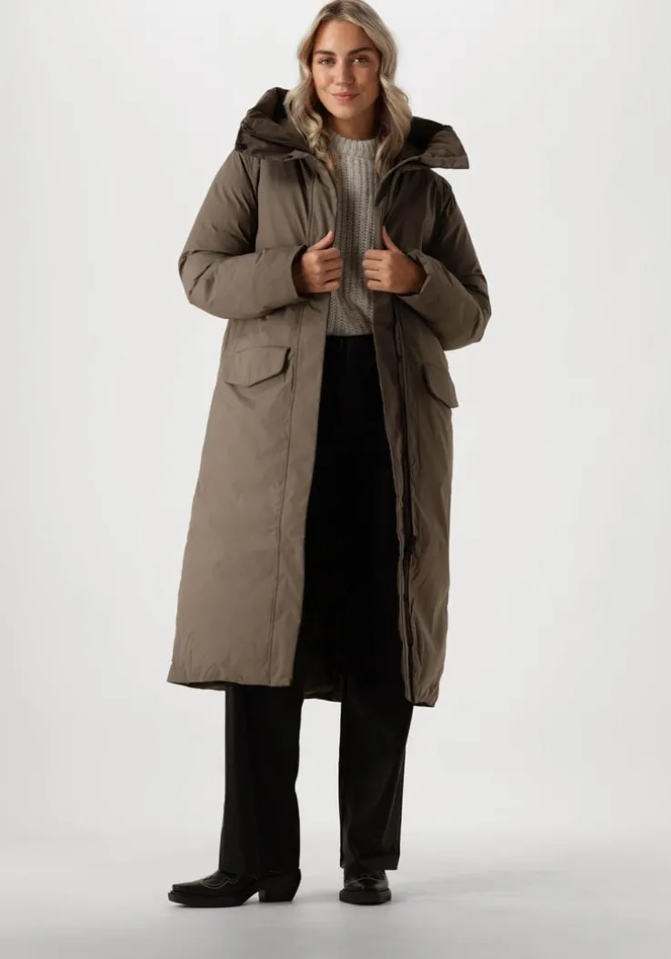 groene elvine gewatteerde jas asha