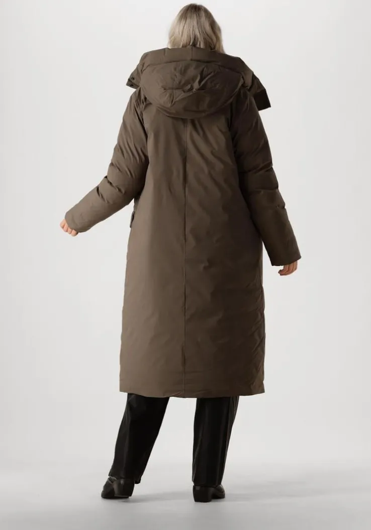 groene elvine gewatteerde jas asha