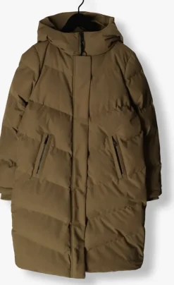 groene elvine gewatteerde jas naemi