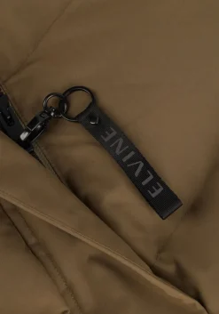 groene elvine gewatteerde jas naemi