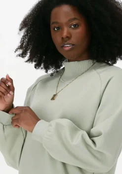 groene esmé studios midi jurk madeline oversized sweatdress