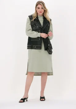 groene esmé studios midi jurk madeline oversized sweatdress