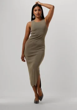 GESTUZ e midi jurk briellegz sl rib dress>DAMES Jurken