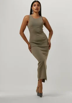 GESTUZ e midi jurk briellegz sl rib dress>DAMES Jurken