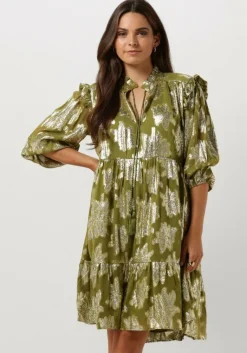 JANICE e mini jurk jurk print lurex jimmy>DAMES Jurken