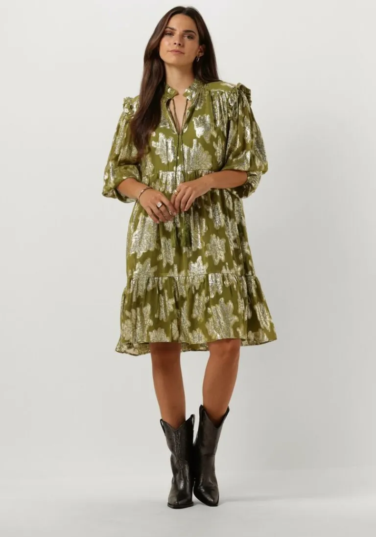 JANICE e mini jurk jurk print lurex jimmy>DAMES Jurken