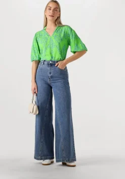 JANSEN AMSTERDAM e blouses leonie blouse wp 199 3/4 puffed sleeve>DAMES Blouses