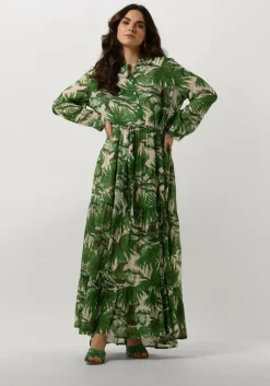 groene lollys laundry maxi jurk neell maxi dress ls