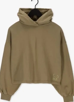 groene lune active trui nomi drawstring hoodie