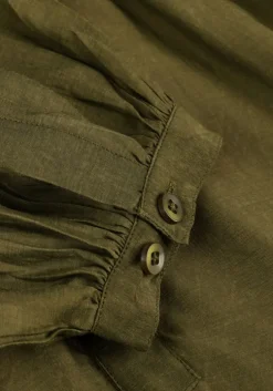 groene mes demoiselles maxi jurk felicia