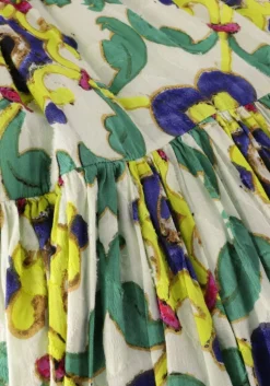 groene mes demoiselles midi jurk cally