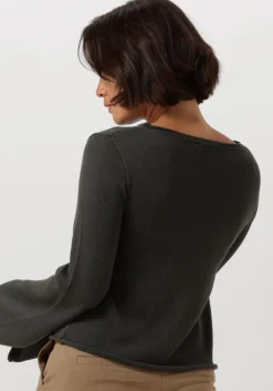 groene modström tops & t-shirts ivonnemd flared o-neck