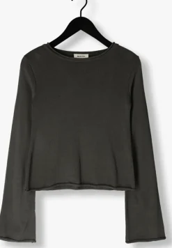 groene modström tops & t-shirts ivonnemd flared o-neck