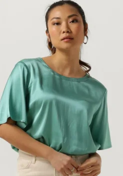 groene mos mosh blouses evie ss satin blouse