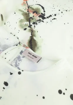 groene mos mosh midi jurk sema blury twill dress