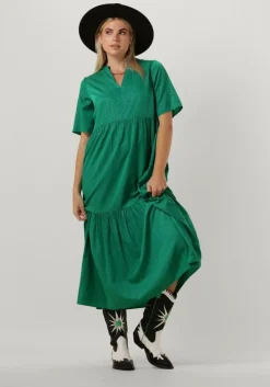 groene my essential wardrobe midi jurk linemw long dress