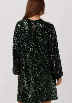 groene neo noir mini jurk ezra sequins dress