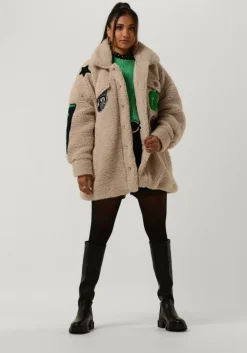 groene neo noir trui martina fluffy knit blouse