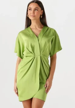 groene notre-v mini jurk nv-fonda