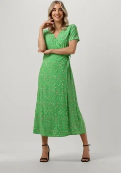 OBJECT e midi jurk objema elise s/s long wrap dress>DAMES Jurken