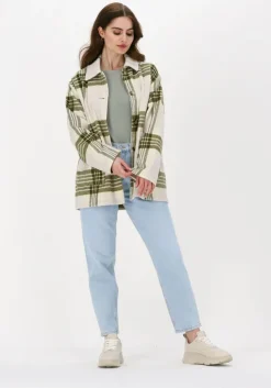 groene object top objharriet l/s knit pullover