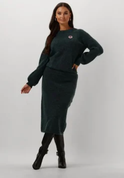 groene pom amsterdam midirok skirt - teal green