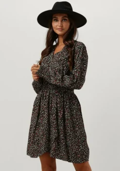 groene scotch & soda mini jurk elasticated waist mini dress