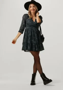 groene scotch & soda mini jurk wrap mini dress