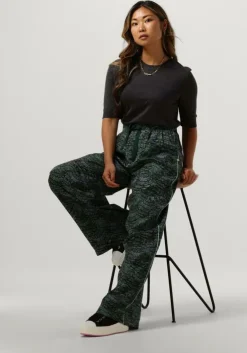 groene scotch & soda wijde broek eleni high-rise wide leg pyjama pant