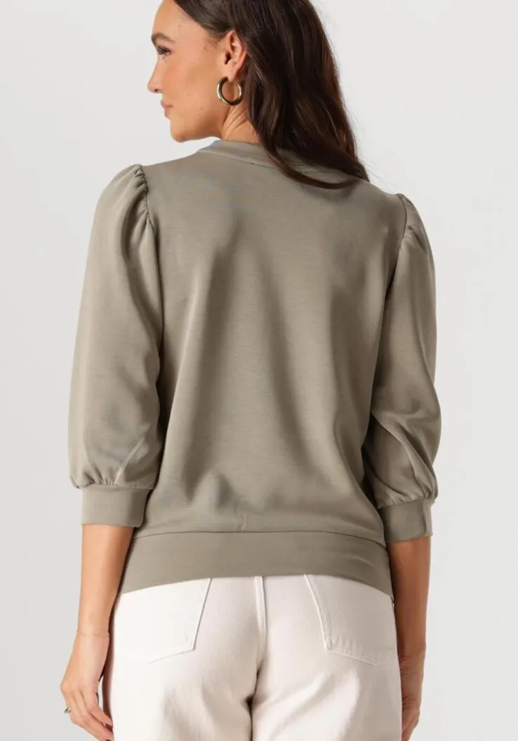 groene selected femme top slftenny 3/4 sweat top