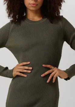 groene silvian heach midi jurk gpa24081ve