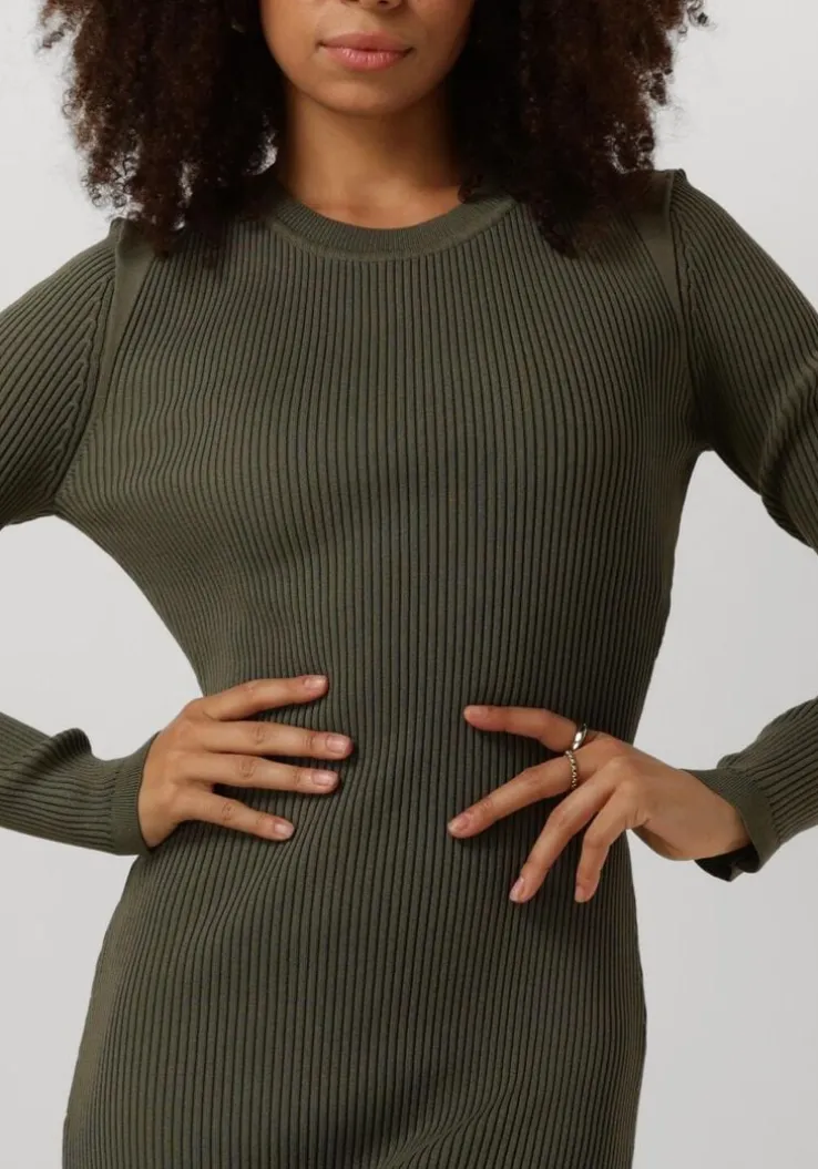 groene silvian heach midi jurk gpa24081ve