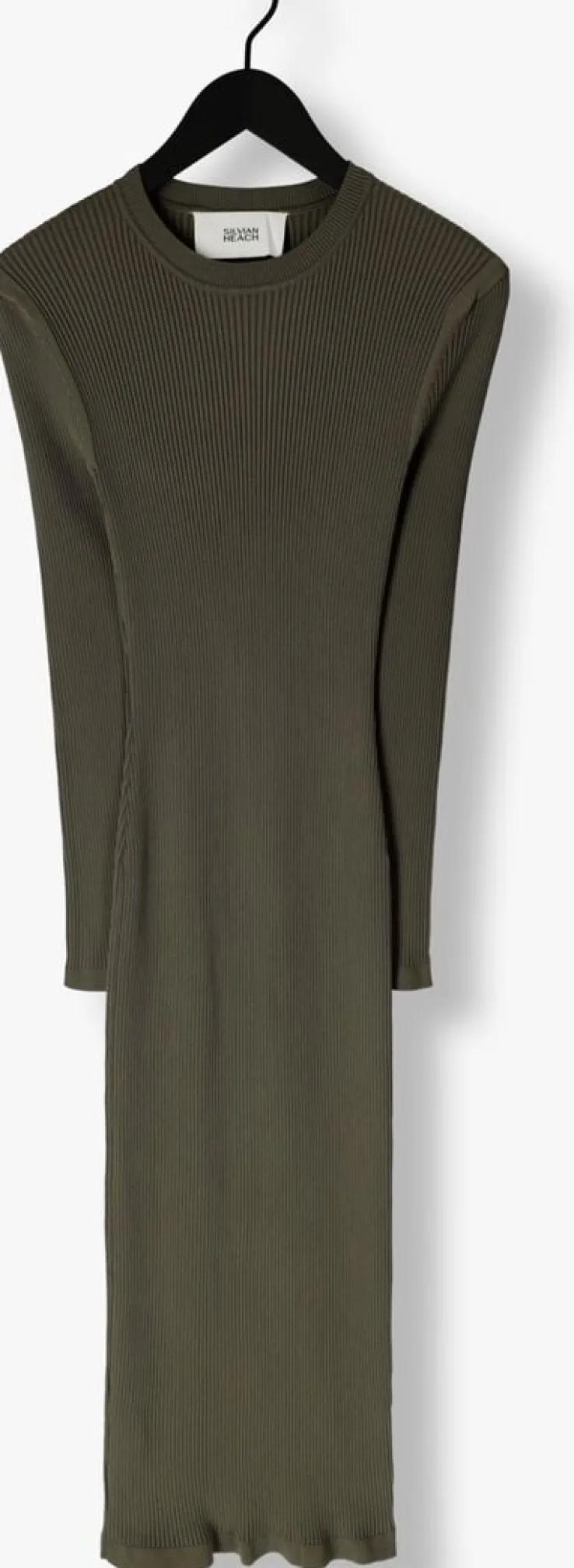 groene silvian heach midi jurk gpa24081ve