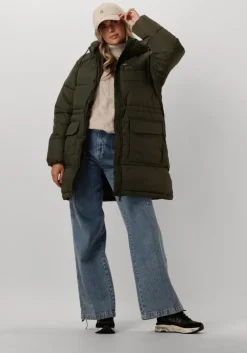 TOMMY JEANS e gewatteerde jas tjw midi vail puffer>DAMES Jassen