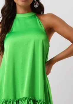 groene y.a.s. mini jurk yaseleanor sl halterneck dress