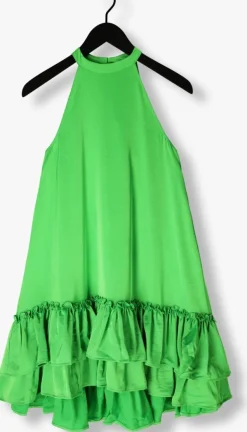 groene y.a.s. mini jurk yaseleanor sl halterneck dress