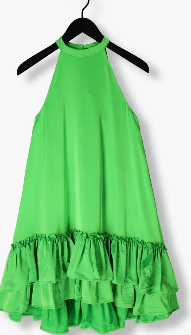 groene y.a.s. mini jurk yaseleanor sl halterneck dress