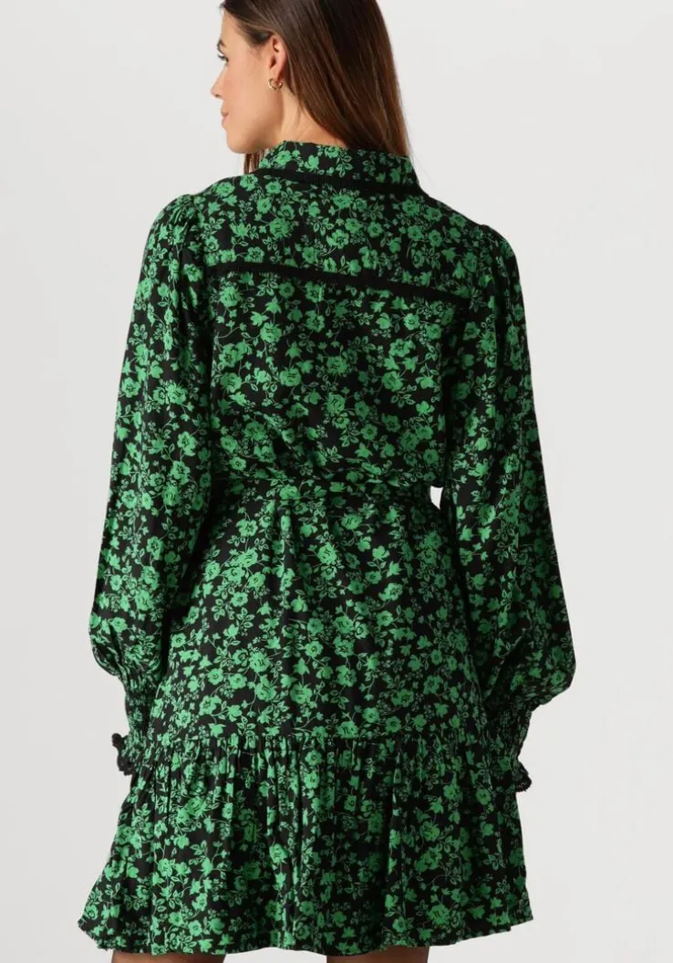 groene y.a.s. mini jurk yastilera ls shirt dress
