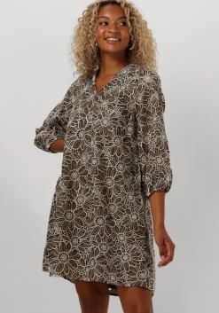 groene y.a.s. mini jurk yasvibrant 3/4 dress