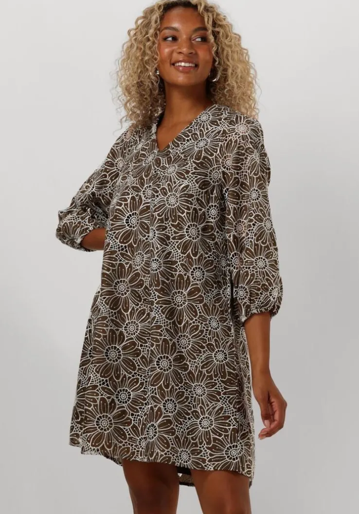 groene y.a.s. mini jurk yasvibrant 3/4 dress