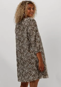 groene y.a.s. mini jurk yasvibrant 3/4 dress