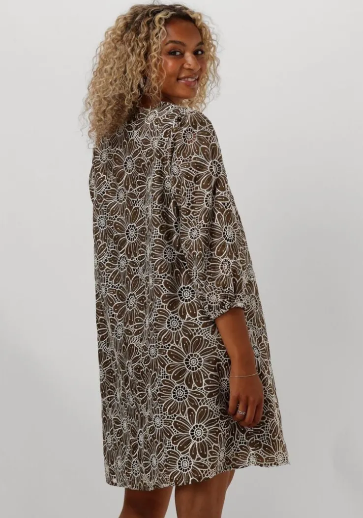 groene y.a.s. mini jurk yasvibrant 3/4 dress