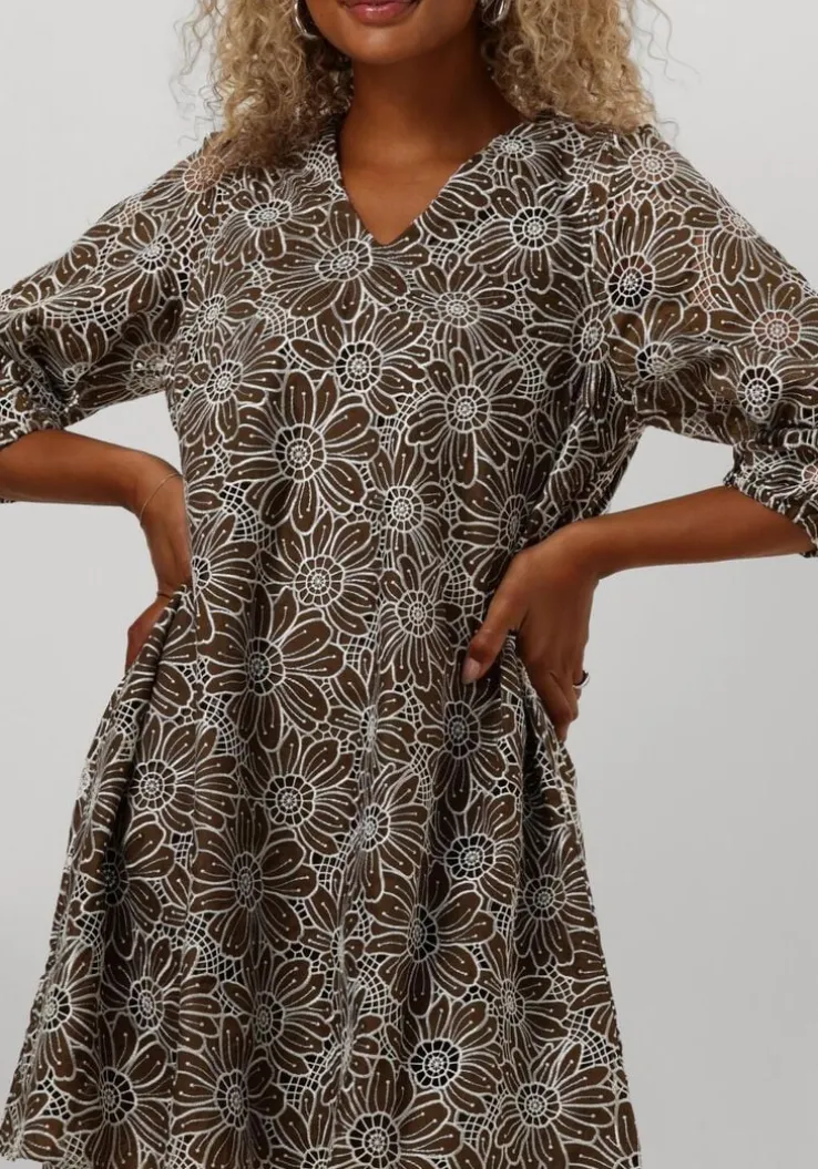 groene y.a.s. mini jurk yasvibrant 3/4 dress