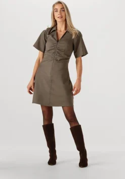 khaki modström mini jurk pedromd dress
