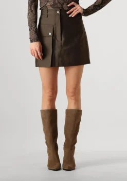 khaki second female minirok oregon skirt
