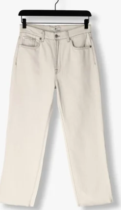 7 FOR ALL MANKIND e bootcut jeans logan stovepipe icy bay with raw cut><noscript><img width=