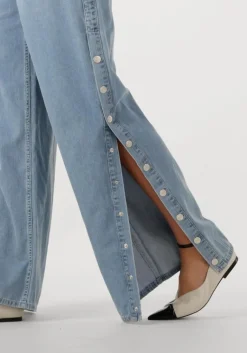 ALIX THE LABEL e straight leg jeans ladies woven chambray denim pants><noscript><img width=