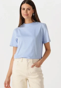 lichtblauwe another label t-shirt gaure t-shirt s/s